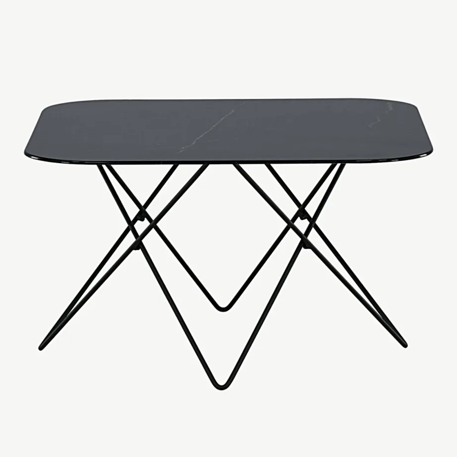 Mustast marmorklaasist diivanilaud Tristar musta terasraamiga, 15599-588 – 7