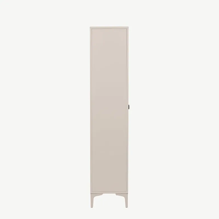 Beežist terasest vitriinkapp Piring klaasukse ja riiulitega, 90x190 cm - 15617-250