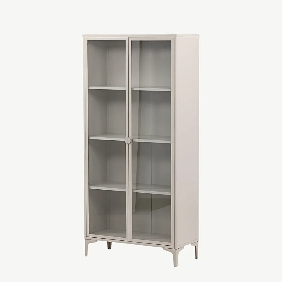 Beežist terasest vitriinkapp Piring klaasukse ja riiulitega, 90×190 cm, 15617-250 – 6