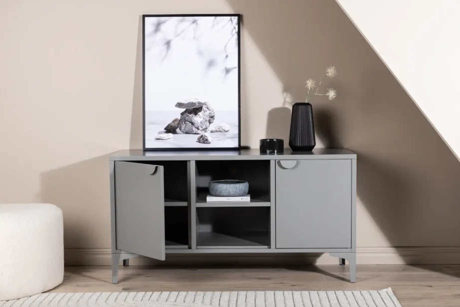 Helehall terasest TV-alus Piring, 120 × 63 cm, 15618-255 – 9