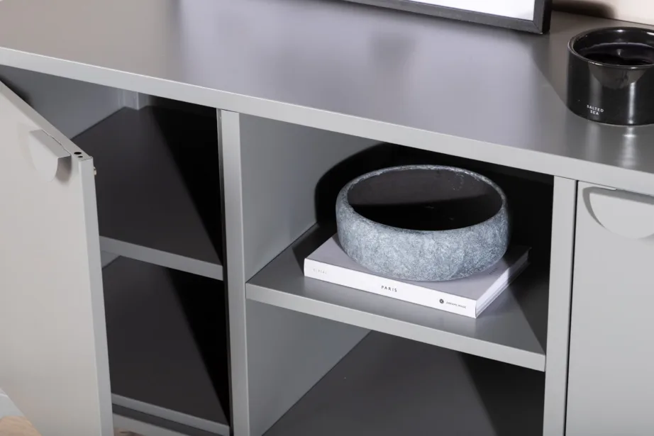 Helehall terasest TV-alus Piring, 120 × 63 cm, 15618-255 – 12