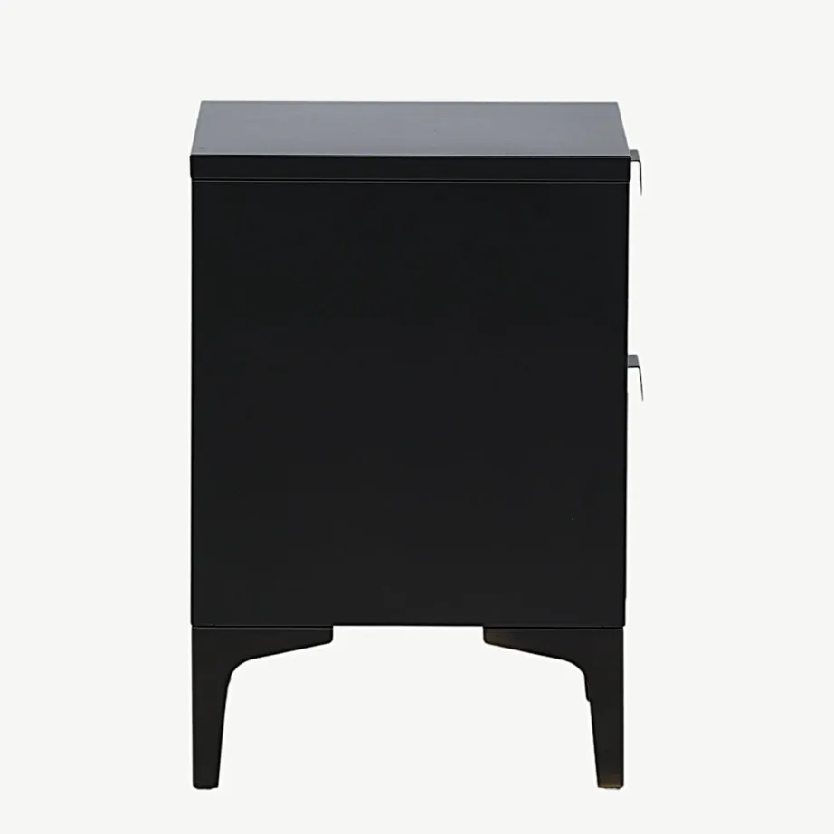 Piringi kahe sahtliga mustast terasest öökapp, 15620-208 – 2