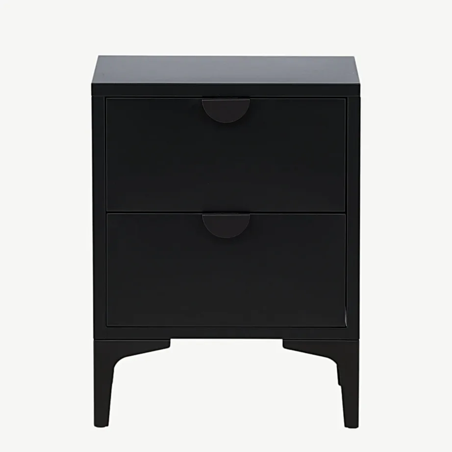 Piringi kahe sahtliga mustast terasest öökapp, 15620-208 – 4