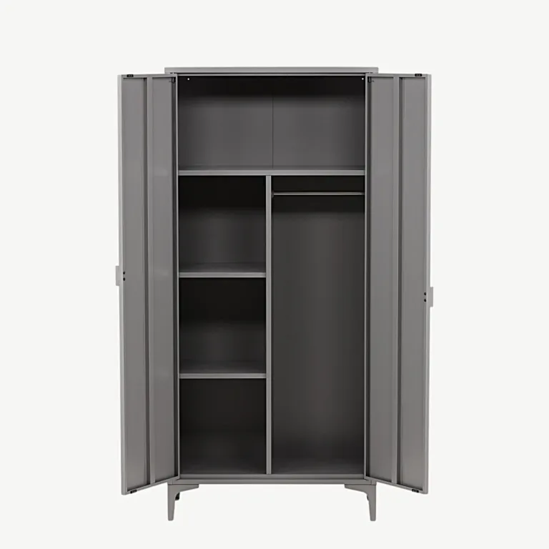 Helehalli viimistlusega metallist riidekapp Piring, 85 × 183 cm - 15622-255