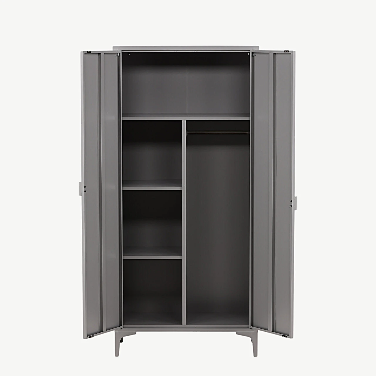 Helehalli viimistlusega metallist riidekapp Piring, 85 × 183 cm - 15622-255