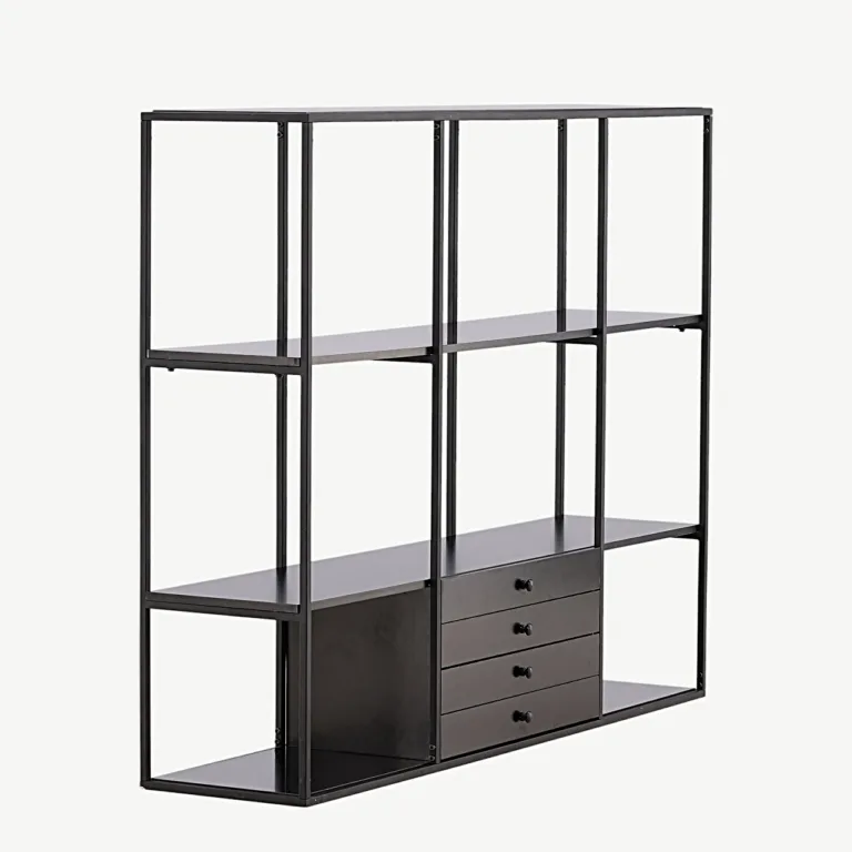 Amarillo must metallraamiga hoiukapp (150 × 35 × 120 cm) - 15624-030