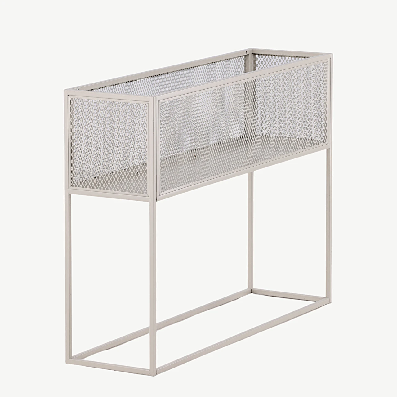 Beežist metallist kõrge võrkriiul Netz (110 × 30 × 80 cm) - 15626-250