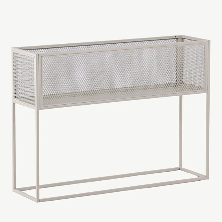 Beežist metallist kõrge võrkriiul Netz (110 × 30 × 80 cm) - 15626-250