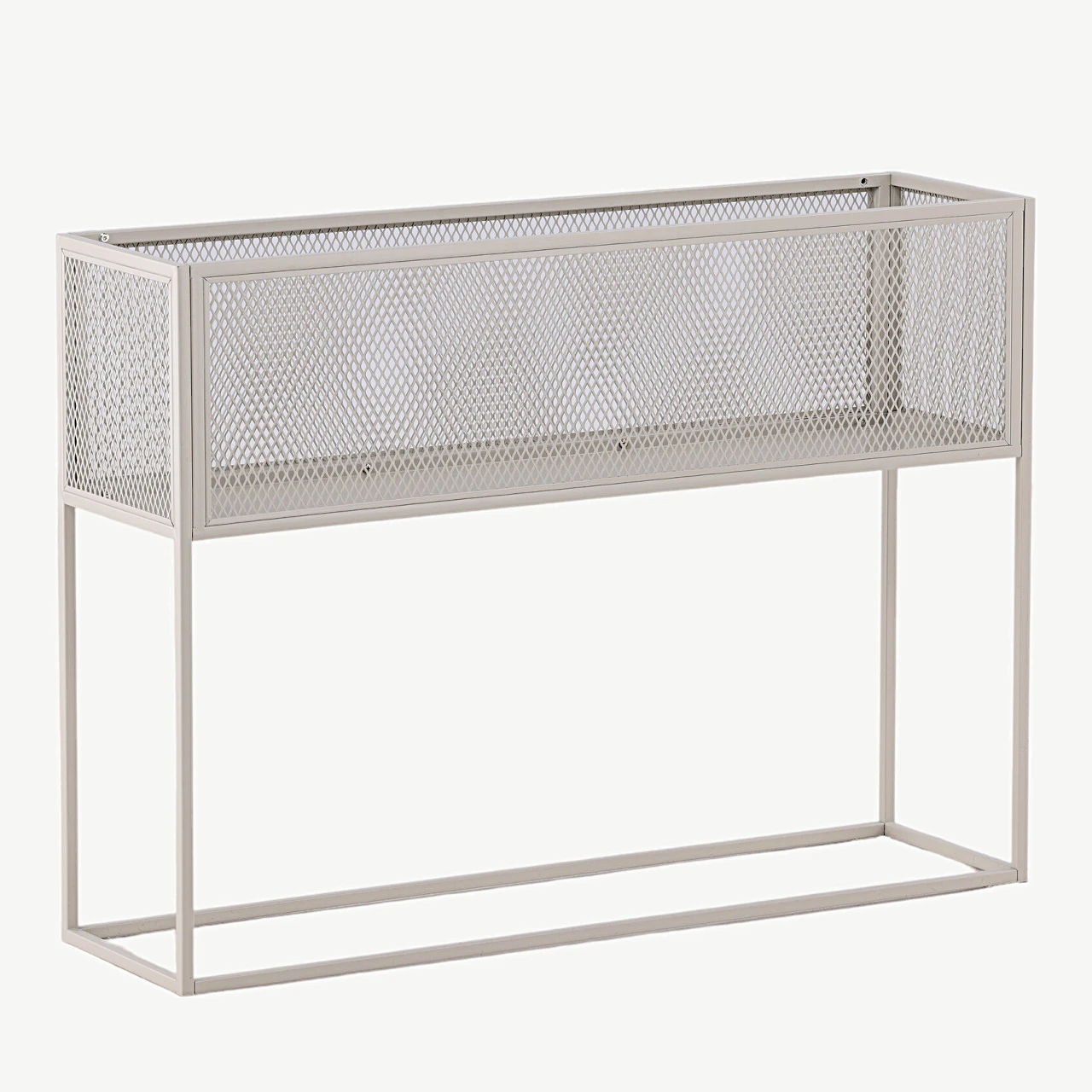 Beežist metallist kõrge võrkriiul Netz (110 × 30 × 80 cm) - 15626-250