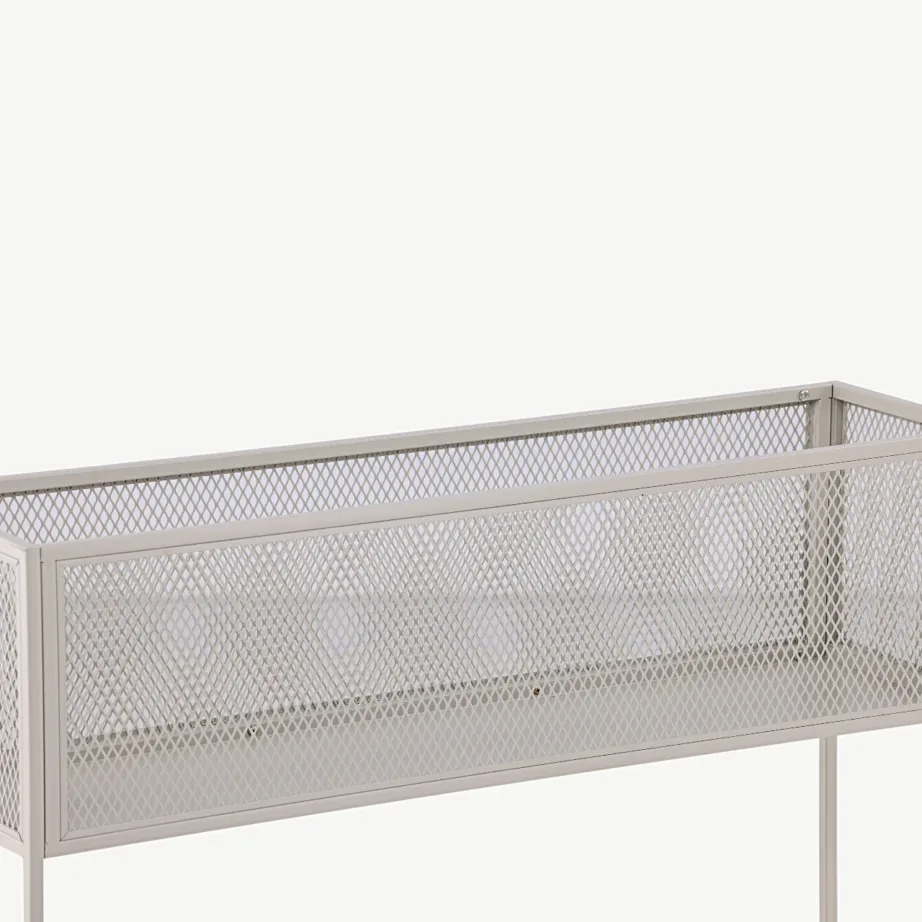 Beežist metallist kõrge võrkriiul Netz (110 × 30 × 80 cm), 15626-250 – 4