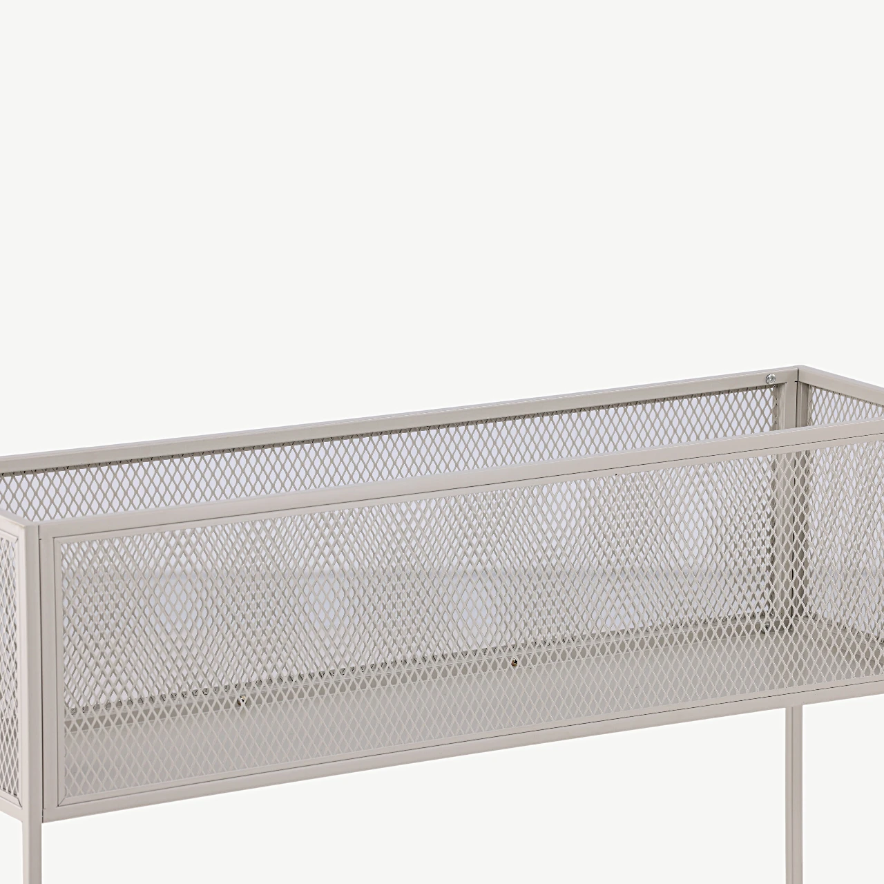 Beežist metallist kõrge võrkriiul Netz (110 × 30 × 80 cm) - 15626-250