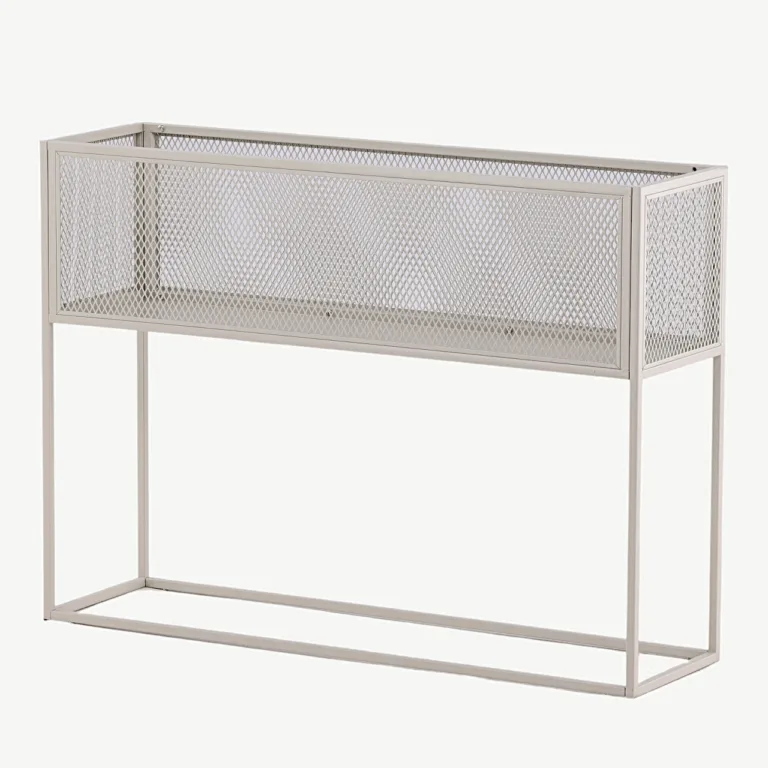 Beežist metallist kõrge võrkriiul Netz (110 × 30 × 80 cm) - 15626-250