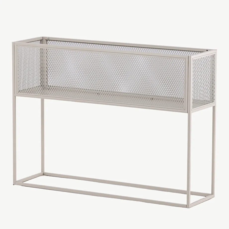 Beežist metallist kõrge võrkriiul Netz (110 × 30 × 80 cm), 15626-250 – 6