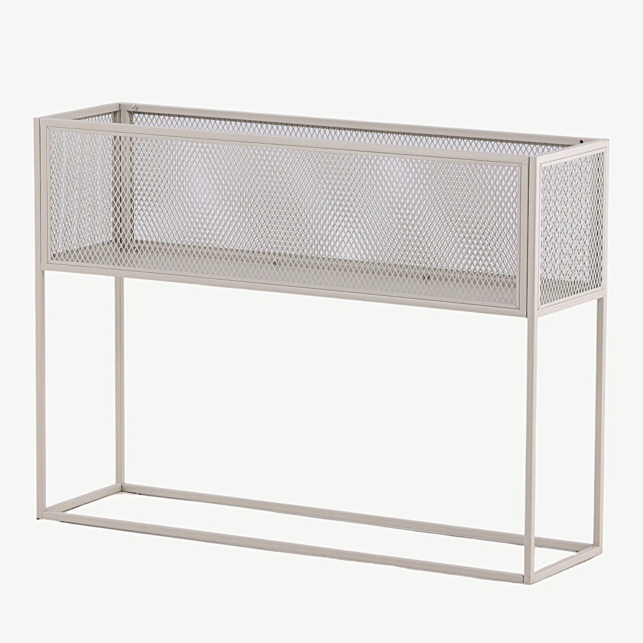 Beežist metallist kõrge võrkriiul Netz (110 × 30 × 80 cm) - 15626-250
