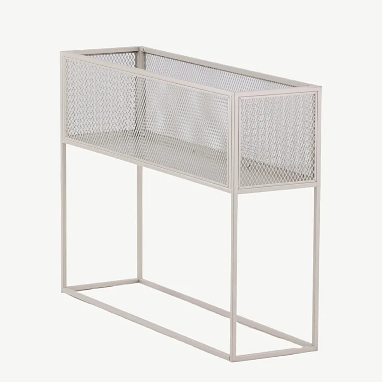 Beežist metallist kõrge võrkriiul Netz (110 × 30 × 80 cm) - 15626-250