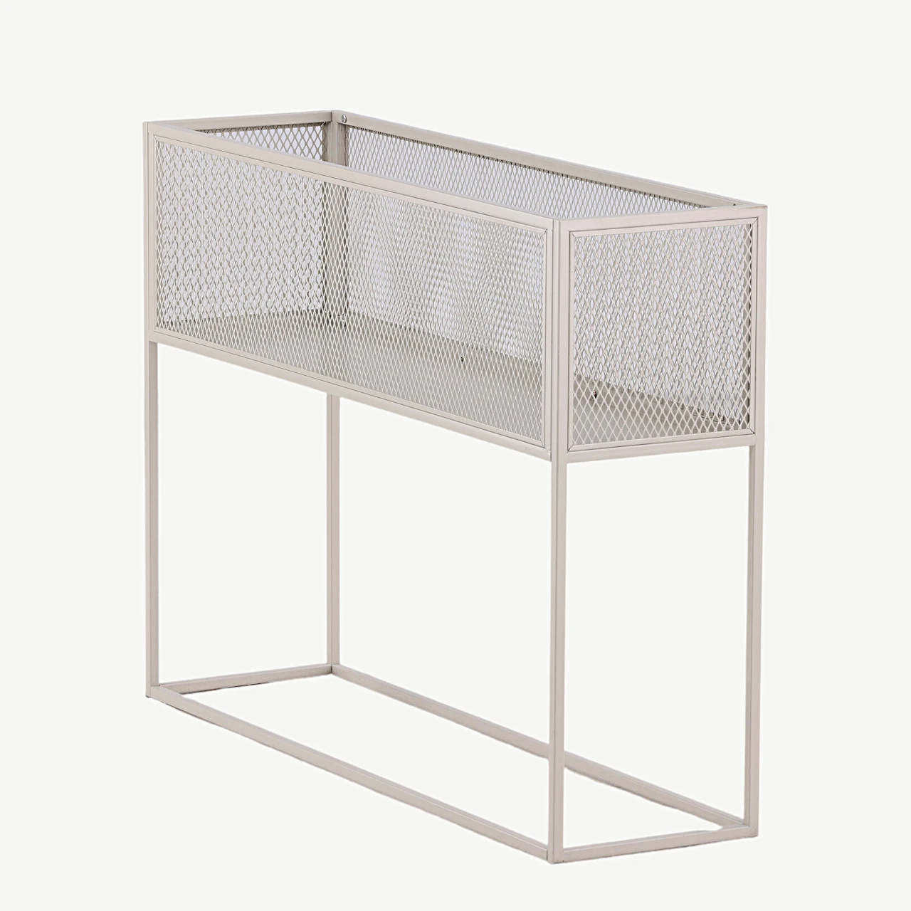 Beežist metallist kõrge võrkriiul Netz (110 × 30 × 80 cm) - 15626-250