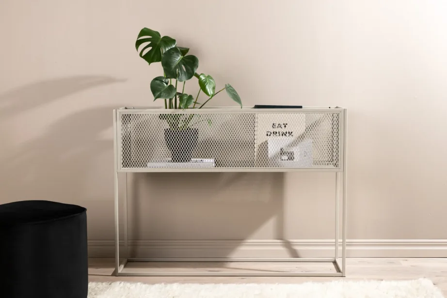 Beežist metallist kõrge võrkriiul Netz (110 × 30 × 80 cm), 15626-250 – 8