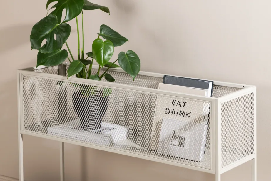 Beežist metallist kõrge võrkriiul Netz (110 × 30 × 80 cm), 15626-250 – 9