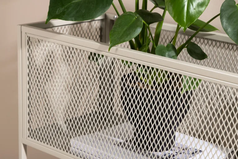 Beežist metallist kõrge võrkriiul Netz (110 × 30 × 80 cm) - 15626-250