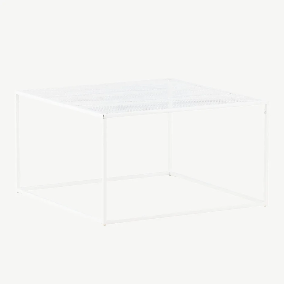 Valgest terasest diivanilaud võrestikriiuliga Netz, 15627-201 – 3