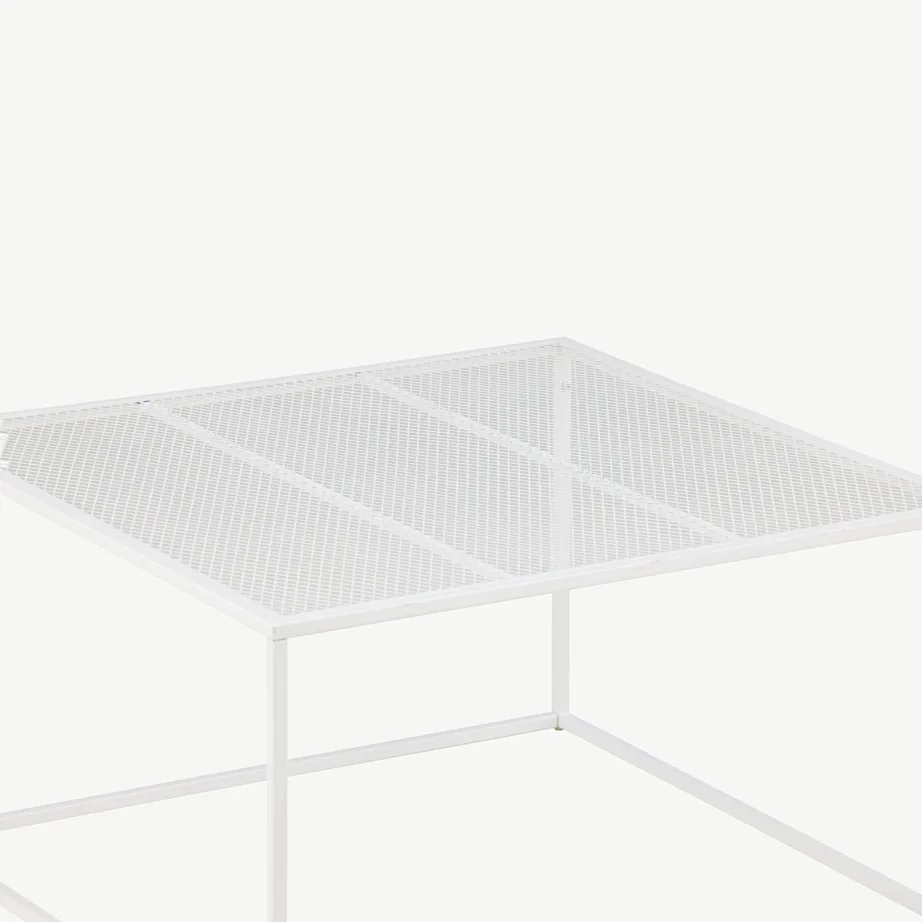 Valgest terasest diivanilaud võrestikriiuliga Netz, 15627-201 – 4