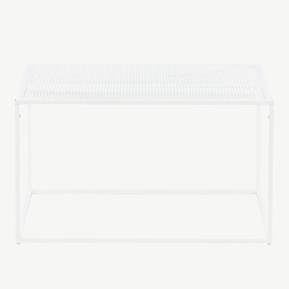 Valgest terasest diivanilaud võrestikriiuliga Netz, 15627-201 – 5