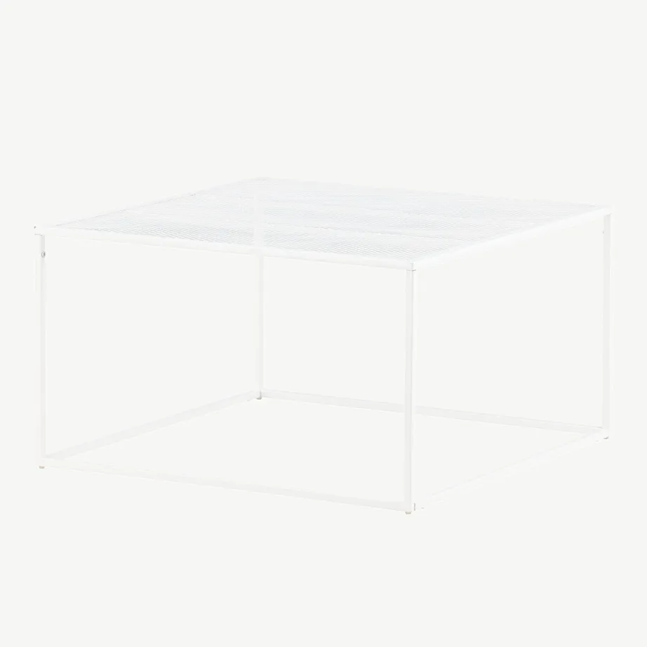 Valgest terasest diivanilaud võrestikriiuliga Netz, 15627-201 – 6