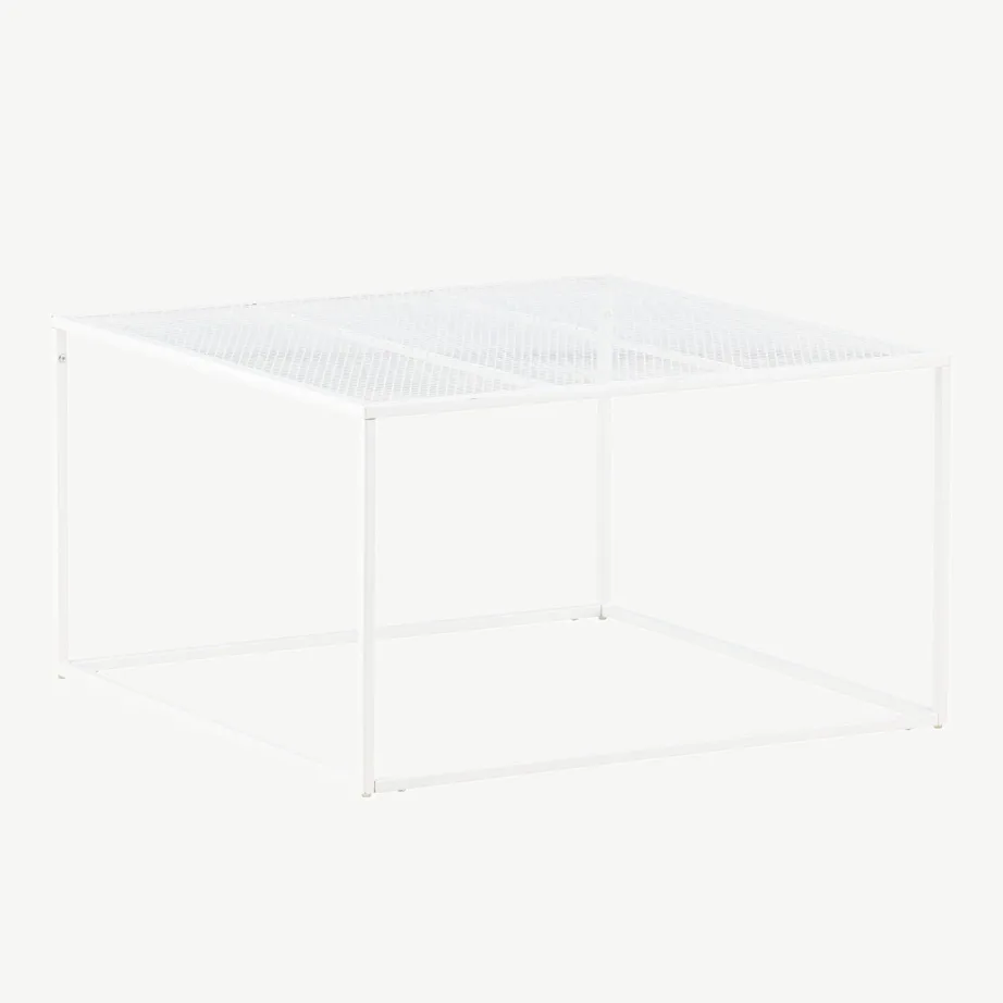 Valgest terasest diivanilaud võrestikriiuliga Netz, 15627-201 – 7