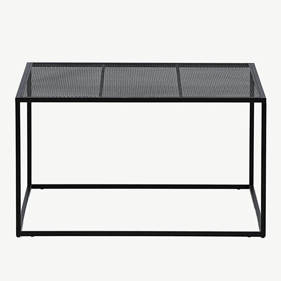 Mustast terasest diivanilaud restriiuliga Netz sarjast, 15627-208 – 2