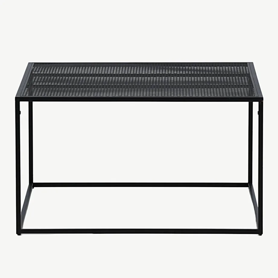 Mustast terasest diivanilaud restriiuliga Netz sarjast, 15627-208 – 5