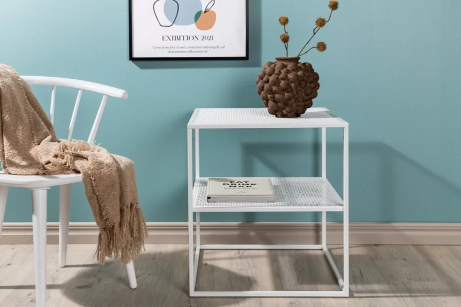 Valge terasest abilaud Netz võreliistuga, 15628-201 – 8