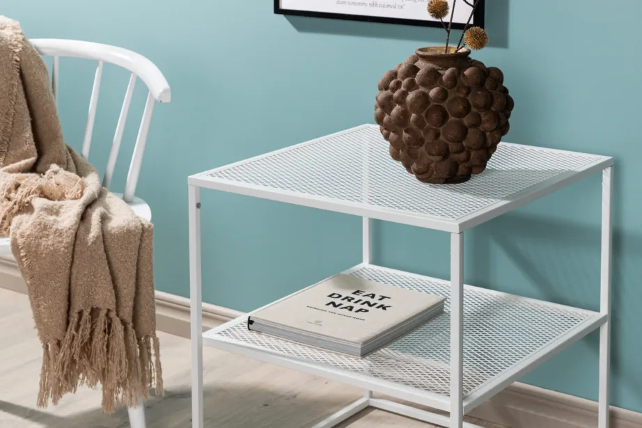 Valge terasest abilaud Netz võreliistuga, 15628-201 – 9