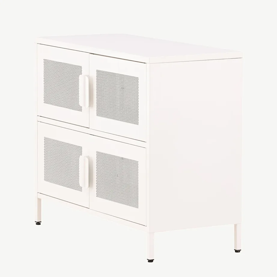 Valge terasest võrguustega hoiukapp Nett sarjast, 15629-201 – 7