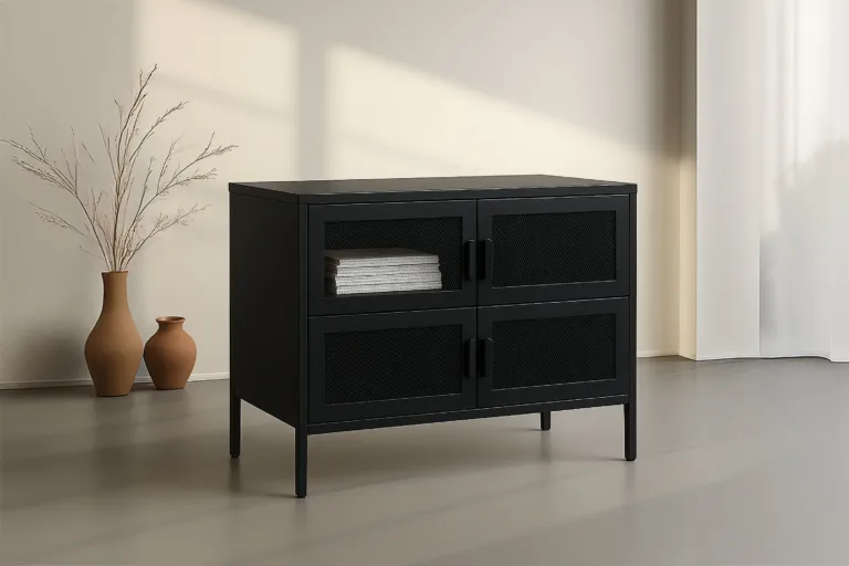 Must teraskapp võrkkatete ja kõrgete jalgadega Nett (75 x 90 cm) - 15629-208