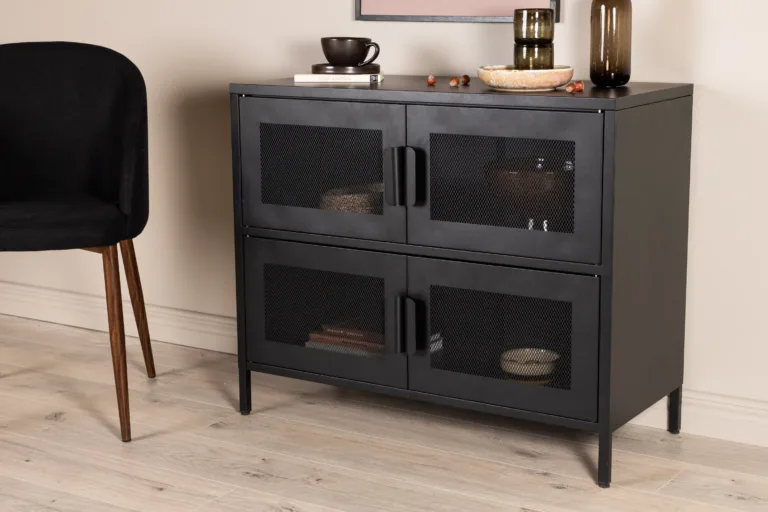 Must teraskapp võrkkatete ja kõrgete jalgadega Nett (75 x 90 cm) - 15629-208