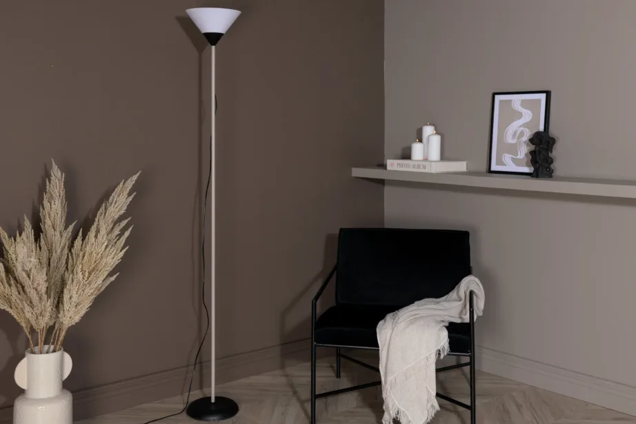 Beež põrandalamp Batangi valge PVC kupliga, 15636-330 – 4