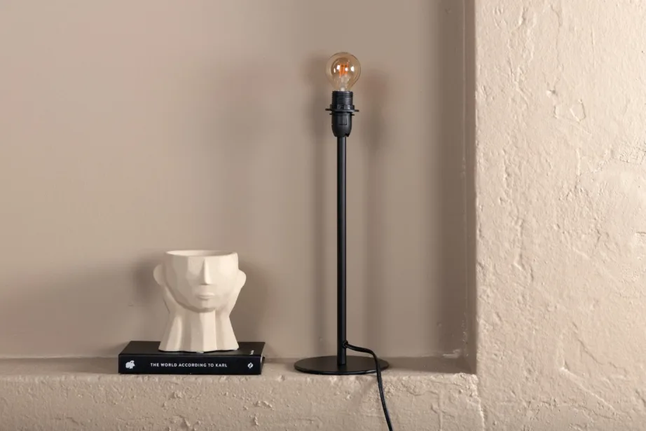 Klassikaline mustast terasest lauavalgusti Dasir, 43 cm, 15639-338 – 4