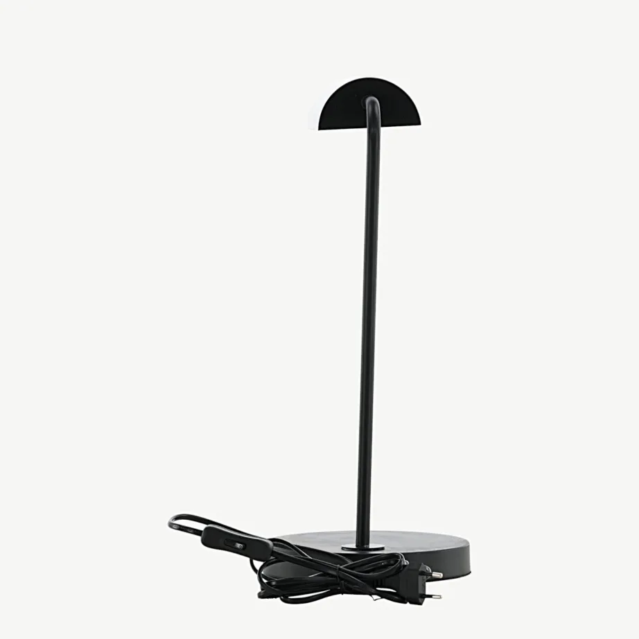 Mustast terasest lauavalgusti Harmonica (minimalistlik disain, Venture Home), 15643-888 – 3