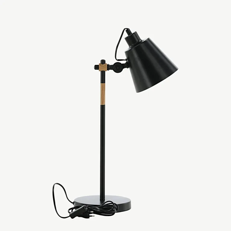 Skott must laualamp puidudetailiga, terasest, 58 cm - 15650-338