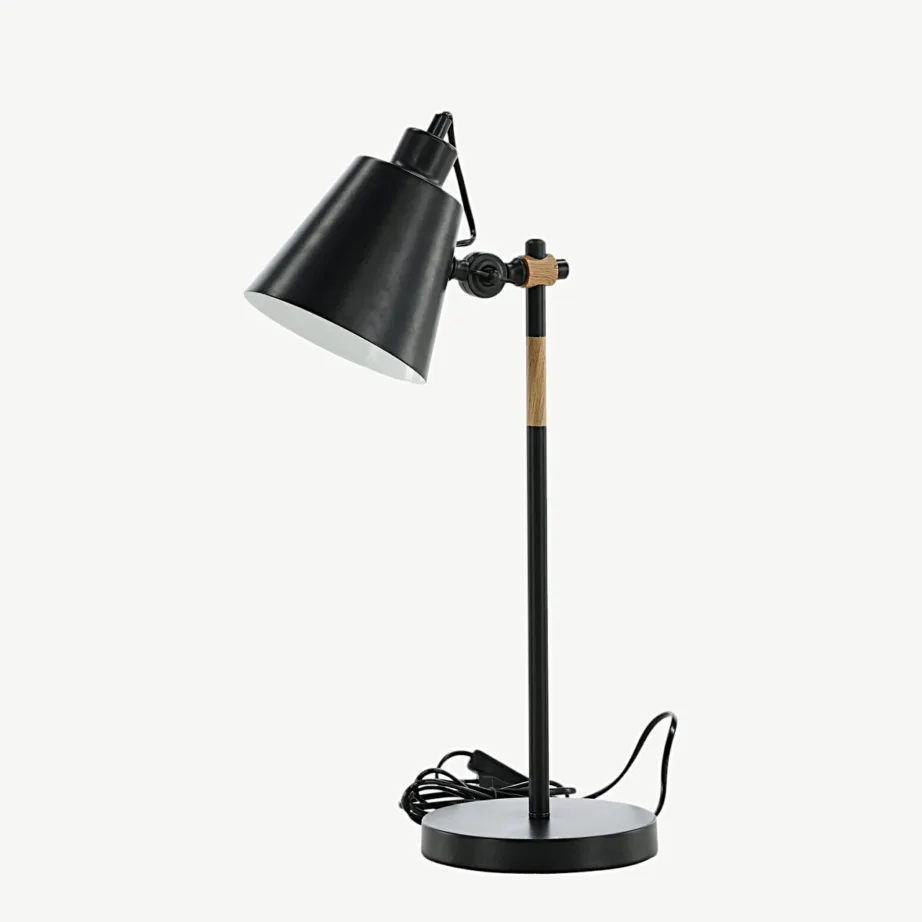 Skott must laualamp puidudetailiga, terasest, 58 cm, 15650-338 – 6