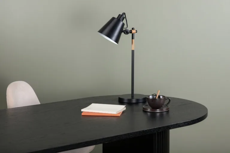 Skott must laualamp puidudetailiga, terasest, 58 cm - 15650-338