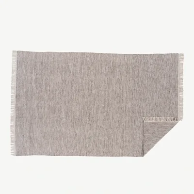 Beež käsitööna kootud villavaip Cyruse sarjast (300 × 200 cm, narmastega) - 15671-100