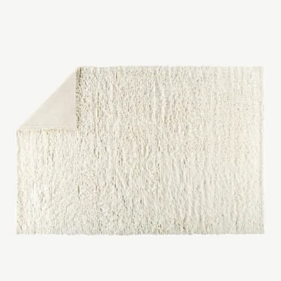 Valge kõrge karvaga villavaip Leiko, 200 × 300 cm - 15674-110