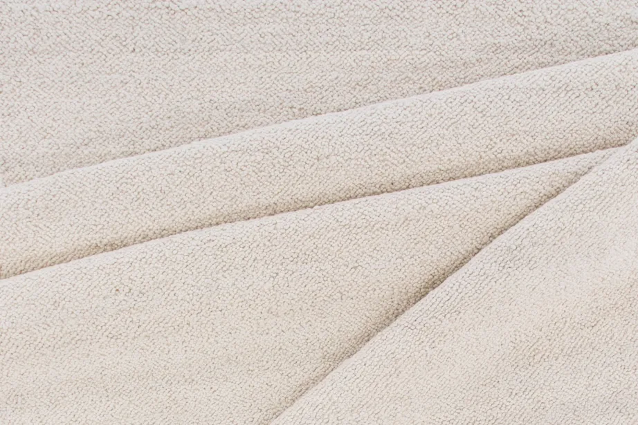 Käsitsi kootud valge villavaip Betina narmastega, 300×200 cm, 15679-120 – 7