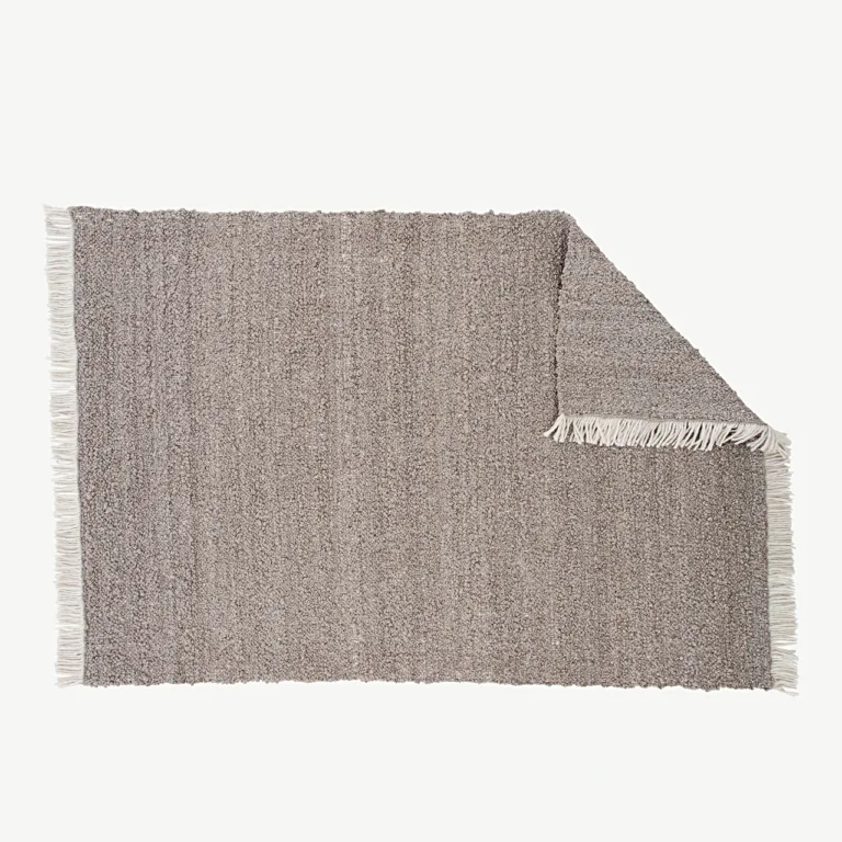 Betina käsitsi kootud pruun villavaip narmastega, 300 × 200 cm - 15679-170