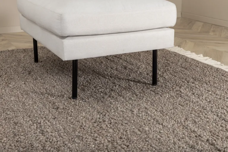 Betina käsitsi kootud pruun villavaip narmastega, 300 × 200 cm - 15679-170
