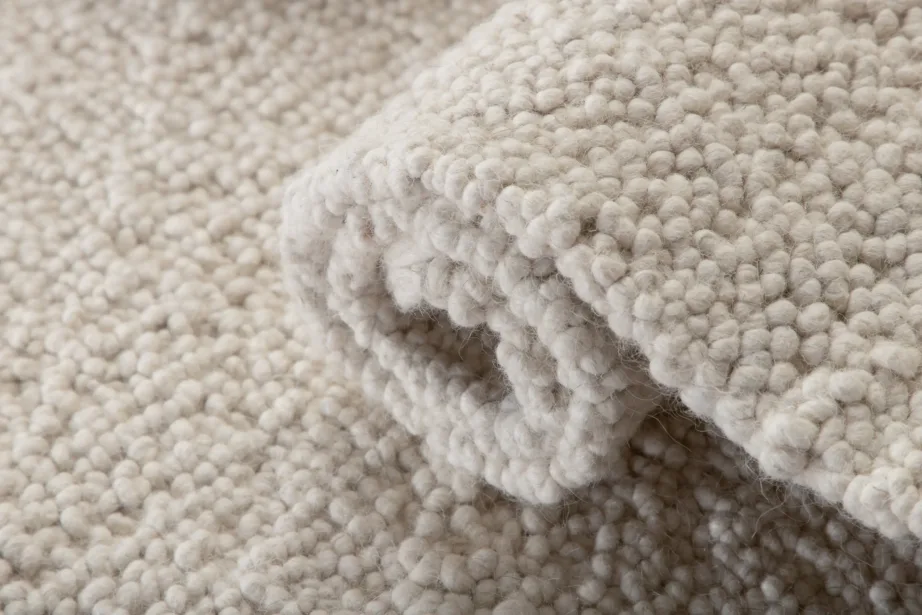 Käsitsi kootud valge villavaip Betina narmastega, 250 × 80 cm, 15682-120 – 9