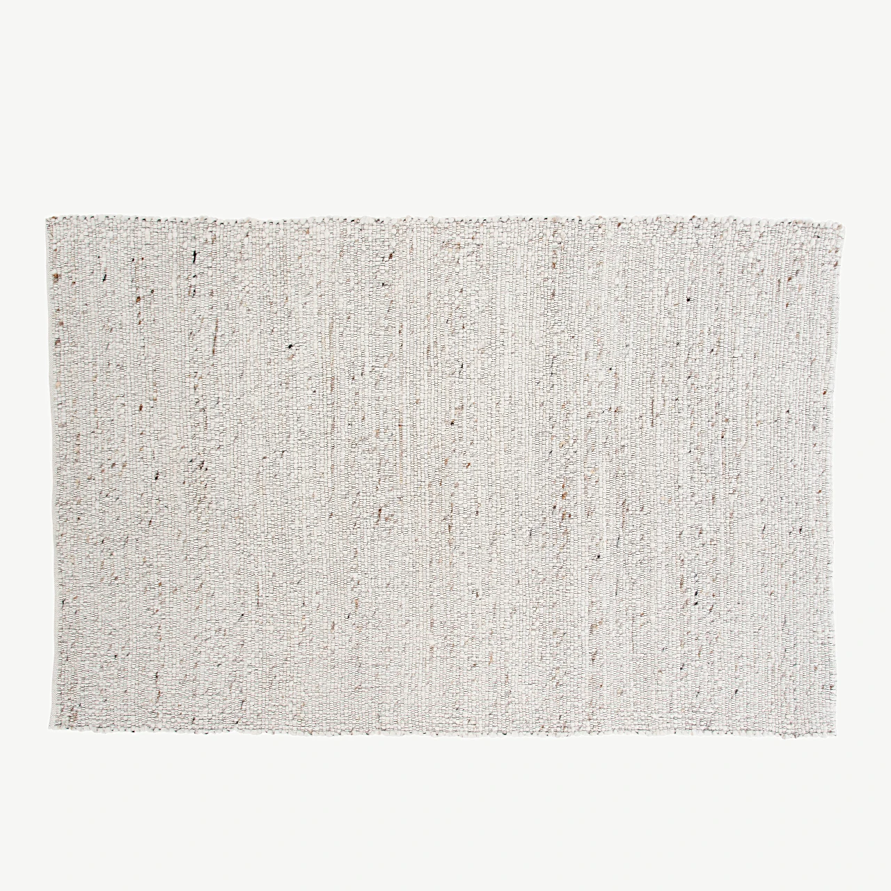 Käsitsi kootud villavaip Loump, beež-valge, 200 × 300 cm - 15683-800