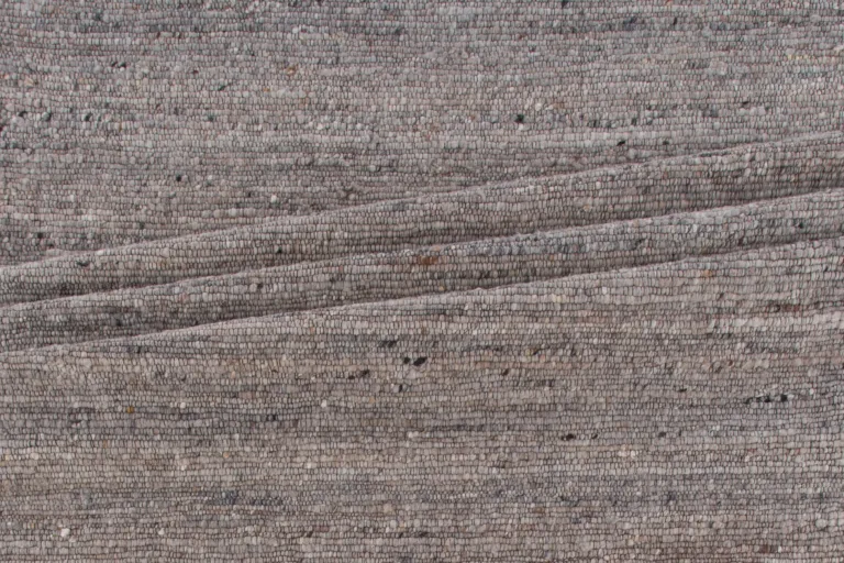 Käsitsi kootud hall villavaip Loump, beežide aktsentidega, 160 × 230 cm - 15684-195