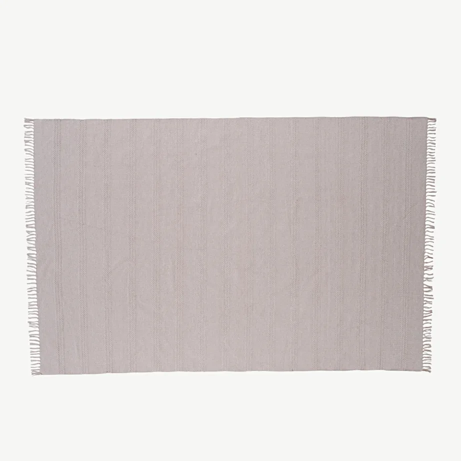 Beež käsitsi kootud puuvilla-villavaip Nico, 200 × 300 cm, 15692-695 – 2